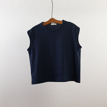 画像をギャラリービューアに読み込む, Sleeveless tops in Navy