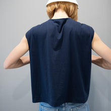 画像をギャラリービューアに読み込む, Sleeveless tops in Navy