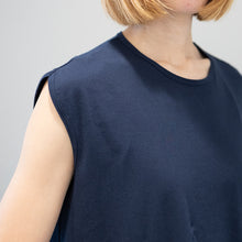 画像をギャラリービューアに読み込む, Sleeveless tops in Navy