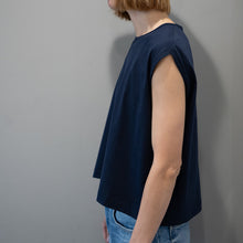 画像をギャラリービューアに読み込む, Sleeveless tops in Navy