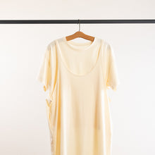 Load image into Gallery viewer, Wide open slip dress in Ecru