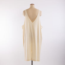 Load image into Gallery viewer, Wide open slip dress in Ecru