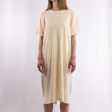 Load image into Gallery viewer, Wide open slip dress in Ecru