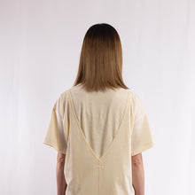 Load image into Gallery viewer, Wide open slip dress in Ecru