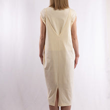 Load image into Gallery viewer, Wide open slip dress in Ecru