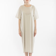 Load image into Gallery viewer, Wide open slip dress in Light gray