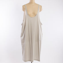 Load image into Gallery viewer, Wide open slip dress in Light gray