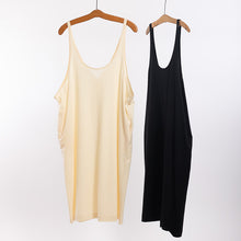 Load image into Gallery viewer, Wide open slip dress in Ecru