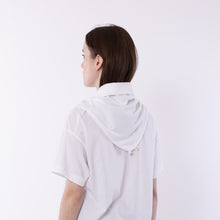 Load image into Gallery viewer, Cotton stretch shawl in White