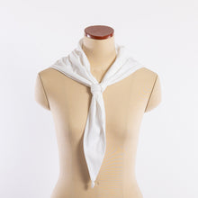 Load image into Gallery viewer, Cotton stretch shawl in White