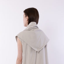 画像をギャラリービューアに読み込む, Cotton stretch shawl in Light Gray