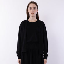 Load image into Gallery viewer, V-neck multi cardigan in Black