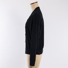 Load image into Gallery viewer, V-neck multi cardigan in Black