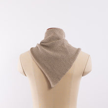Load image into Gallery viewer, Baby alpaca a simple asymmetry bandana in Taupe