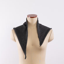 Load image into Gallery viewer, Baby alpaca a simple asymmetry bandana in Charcoal