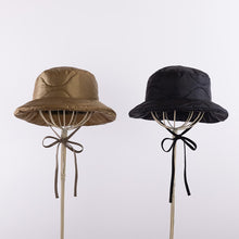 画像をギャラリービューアに読み込む, M-65 Quilt bucket hat with strings in Black