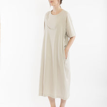 Load image into Gallery viewer, Wide open slip dress in Light gray
