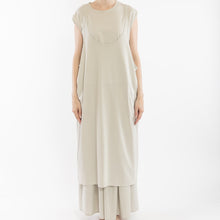 Load image into Gallery viewer, Wide open slip dress in Light gray
