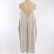 Load image into Gallery viewer, Wide open slip dress in Light gray
