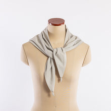 画像をギャラリービューアに読み込む, Cotton stretch shawl in Light Gray
