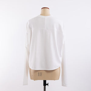 Way long sleeve T in White