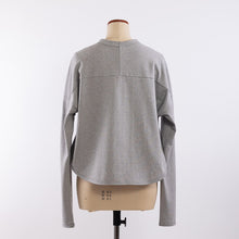 画像をギャラリービューアに読み込む, Way long sleeve T in Top gray
