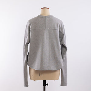 Way long sleeve T in Top gray