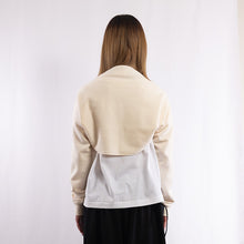 Load image into Gallery viewer, Cotton/Wool Sweat sleeve scarf in Ecru
