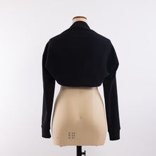 画像をギャラリービューアに読み込む, Cotton/Wool Sweat sleeve scarf in Black
