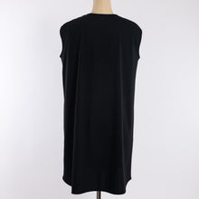 画像をギャラリービューアに読み込む, Scalloped no-sleeve tunic in Black
