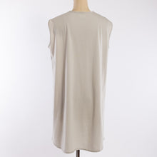 画像をギャラリービューアに読み込む, Scalloped no-sleeve tunic in Light gray
