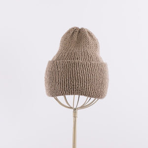 A simple beanie in Taupe