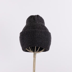 A simple beanie in Charcoal
