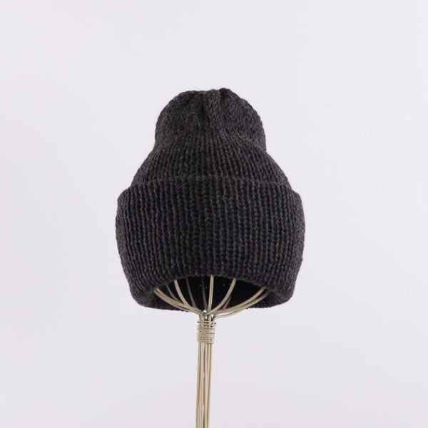 A simple beanie in Charcoal