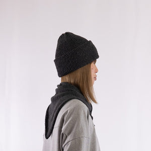 A simple beanie in Charcoal