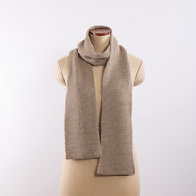 Load image into Gallery viewer, Baby alpaca a simple long scarf in Taupe

