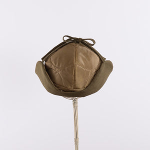 M-65 Quilt cap with ear cover in Olive