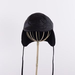 M-65 Quilt cap with ear cover in Black
