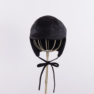 M-65 Quilt cap with ear cover in Black