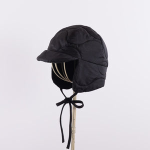 M-65 Quilt cap with ear cover in Black