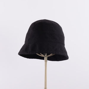 Washed bucket hat in Black