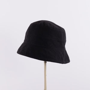 Washed bucket hat in Black