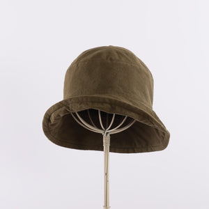 Washed dome hat in Olive