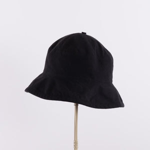 Washed dome hat in Black