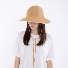 画像をギャラリービューアに読み込む, Round top Wide brim hat in Natural x Beige
